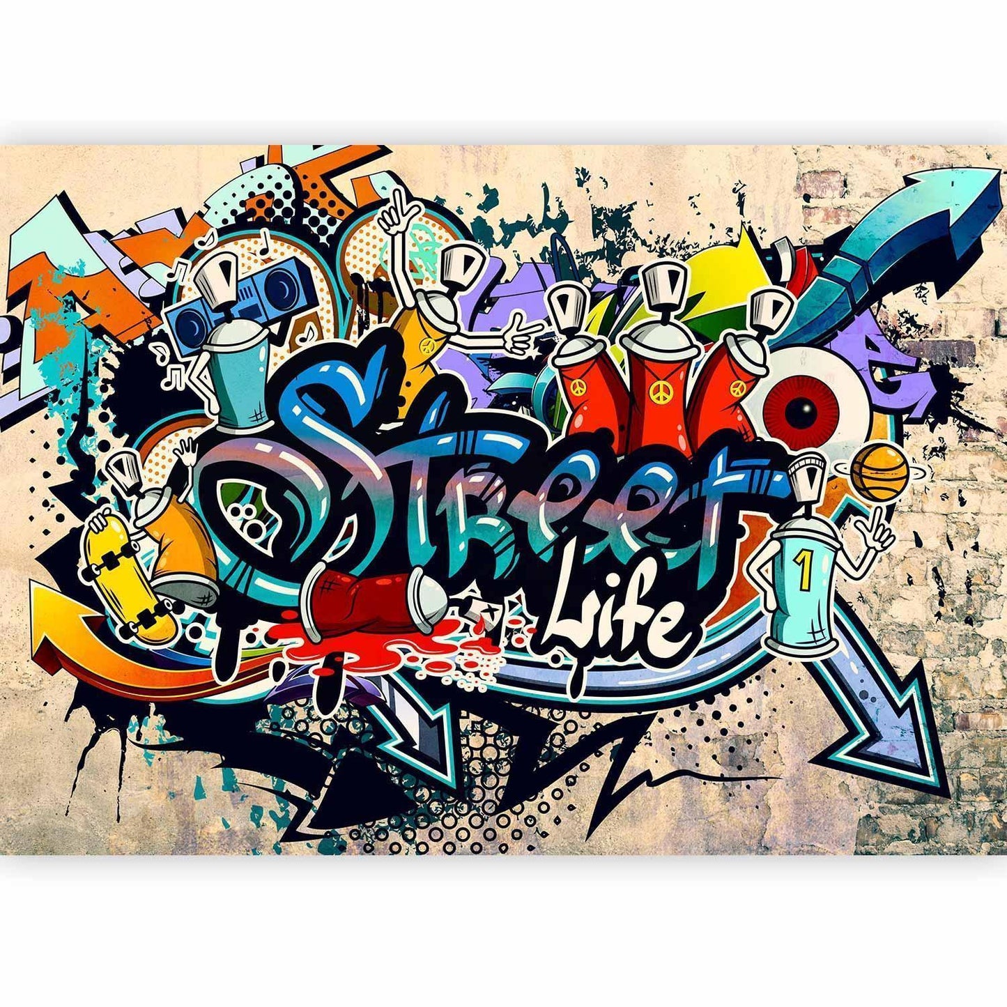 Fototapete - Street Life Artgeist