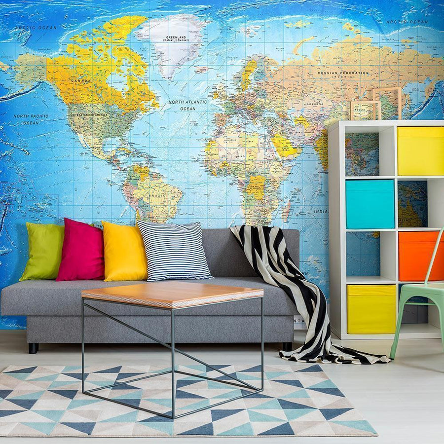 Fototapete - World Classic Map Artgeist
