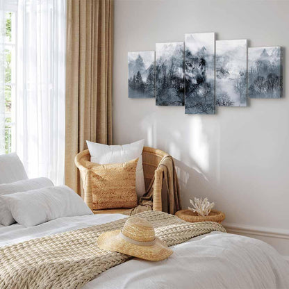 Leinwandbild - Mountain Predator (5 Parts) Wide