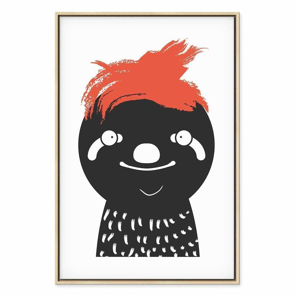 Leinwandbild - Crazy Sloth (1 Part) Vertical