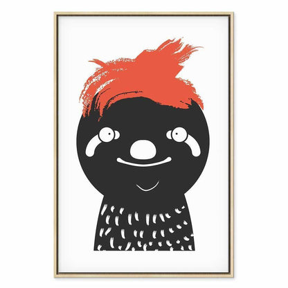 Leinwandbild - Crazy Sloth (1 Part) Vertical