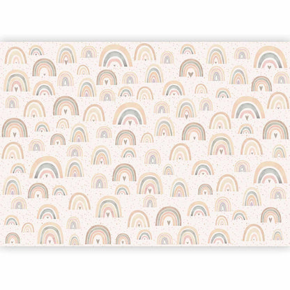 Fototapete - Rainbows and Hearts