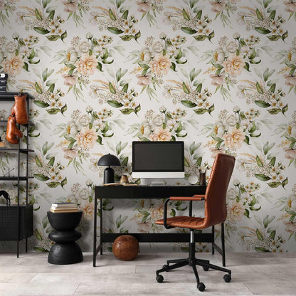 Tapete - Flowers in the Clouds