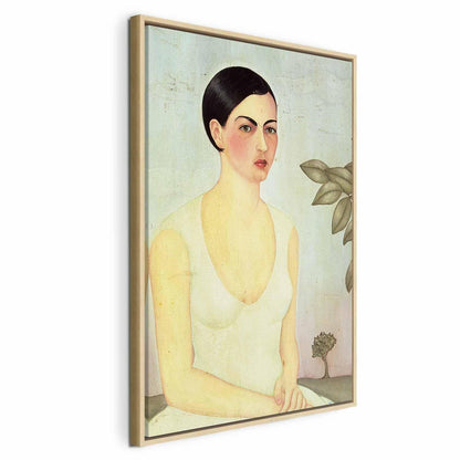 Leinwandbild - Frida Kahlo – The White Lady