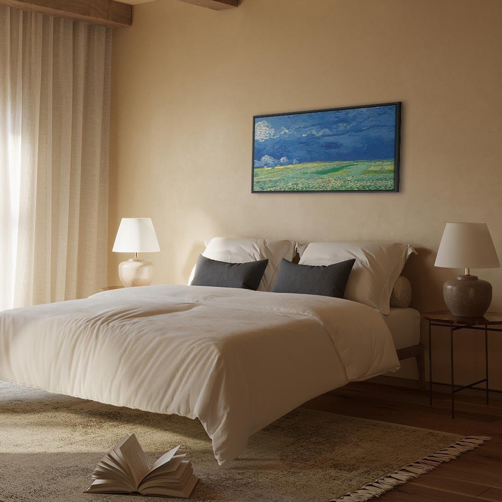 Leinwandbild - Vincent van Gogh – Wheatfield under Thunderclouds