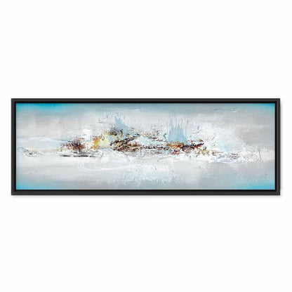 Leinwandbild - Winter Outside the Window (1 Part) Narrow