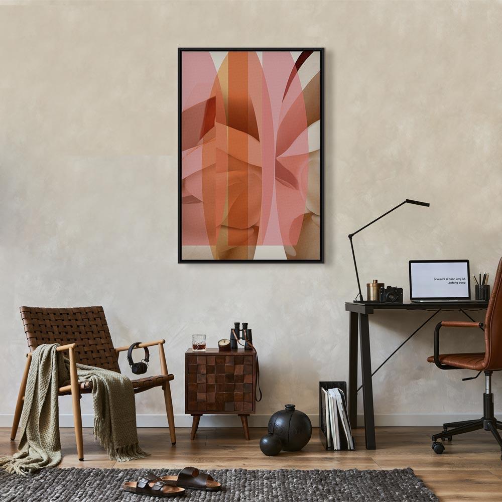 Leinwandbild - Floral Kaleidoscope (1 Part) Vertical