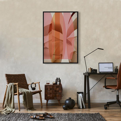 Leinwandbild - Floral Kaleidoscope (1 Part) Vertical