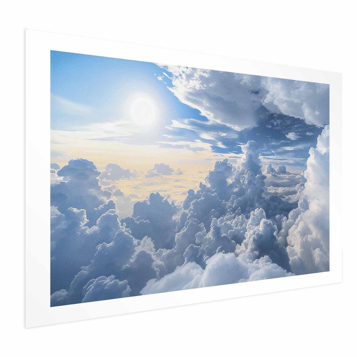 Poster - Symphony of Light: Sun and Clouds Playing Together on a Beautiful Sky