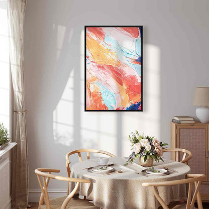 Leinwandbild - Spring Shades - A Colorful Mix of Warm and Cool Tones on Canvas