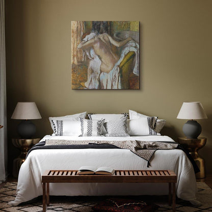 Leinwandbild - Edgar Degas – Woman drying herself