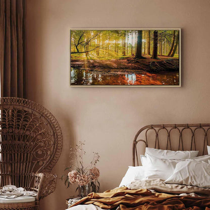 Leinwandbild Herbstträume – Stimmungsvolle Naturkunst in warmen Farben