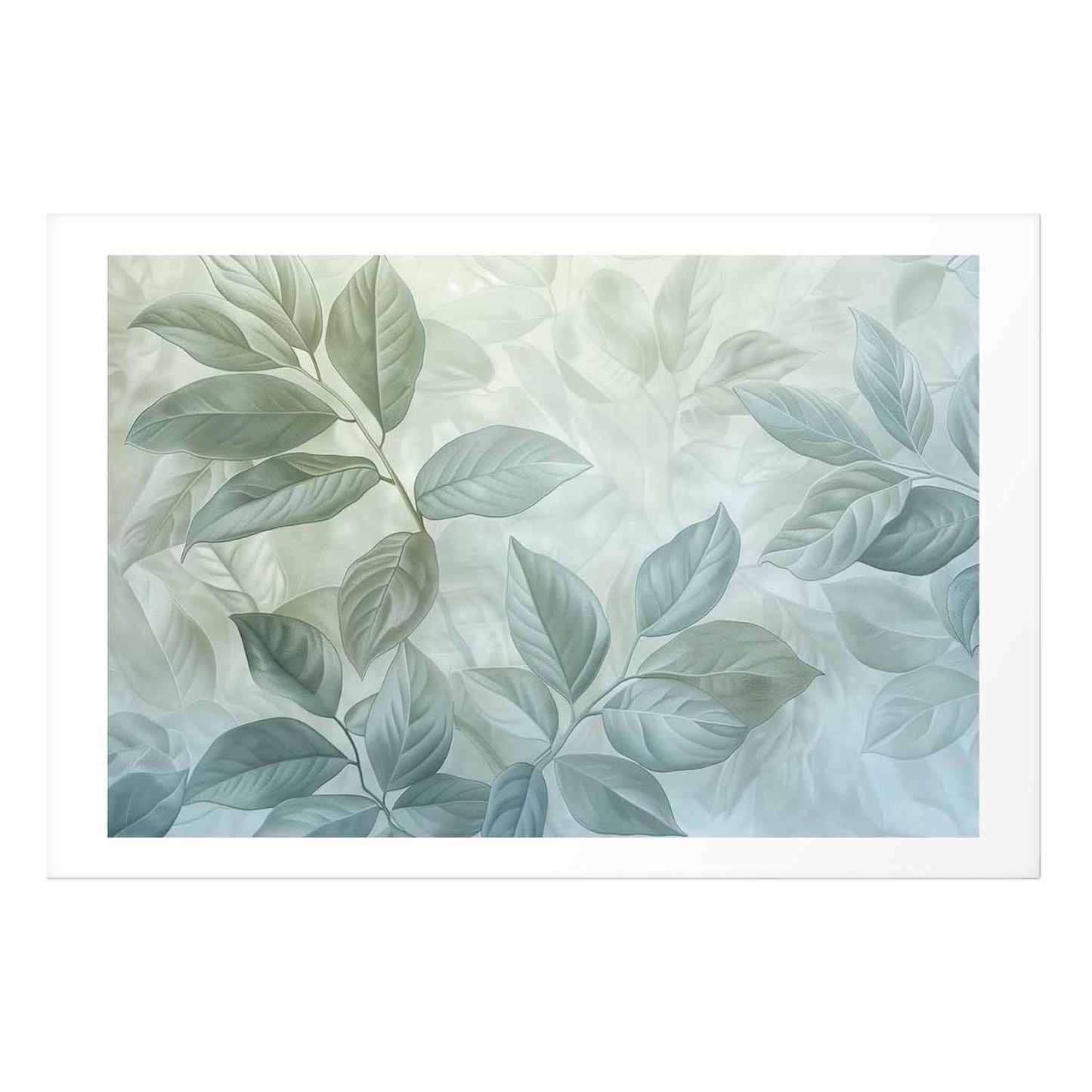 Poster - Mint Leaves - large botanical motif