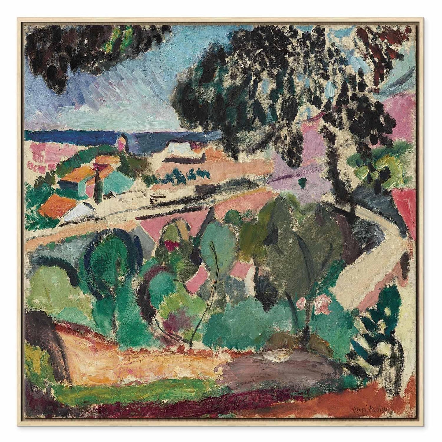 Leinwandbild - Henri Matisse – Landscape at Collioure