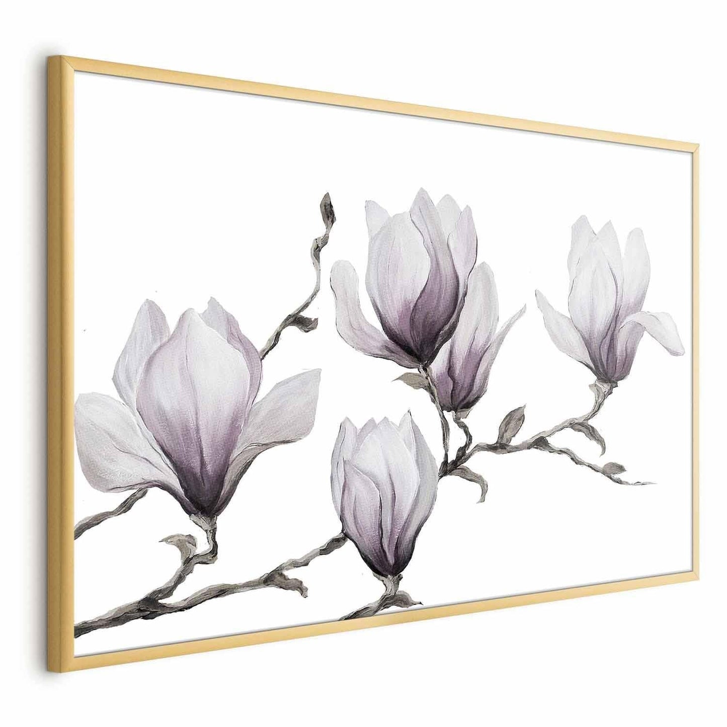 Poster Gemalte Magnolien – Florale Eleganz in Pastell