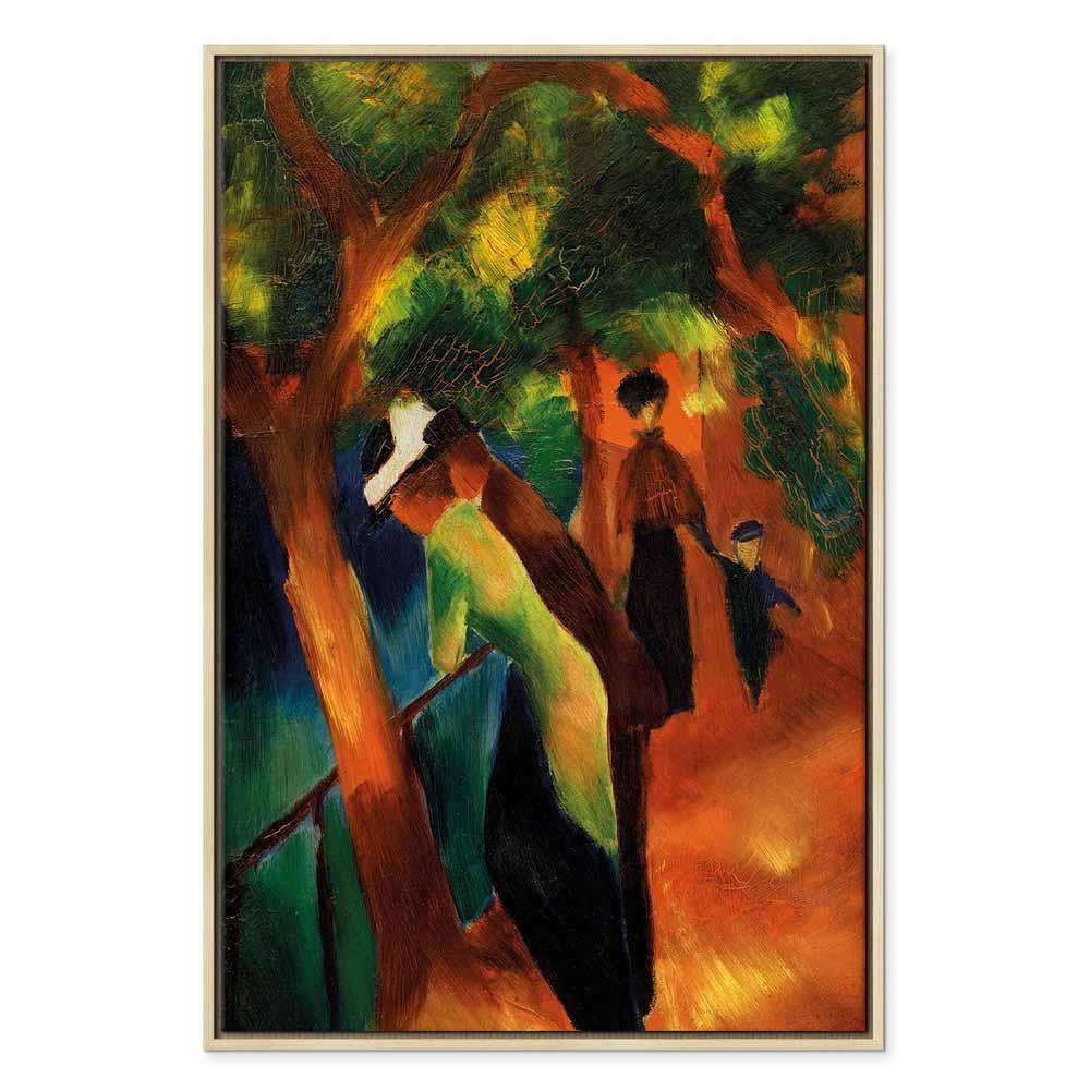 Leinwandbild - August Macke – Sunny Path
