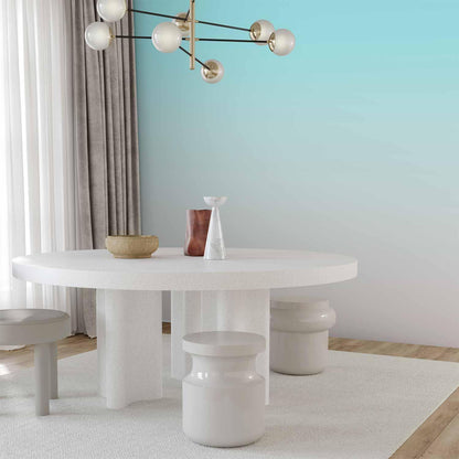 Fototapete Summer Morning – Farbverlauf von Hellblau zu Rosa