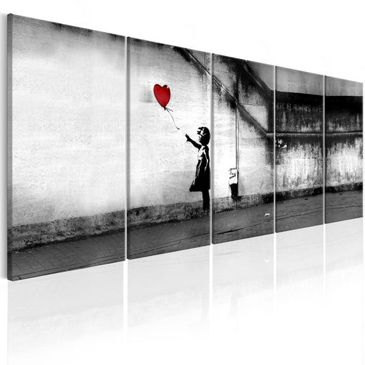Leinwandbild - Banksy: Runaway Balloon Artgeist