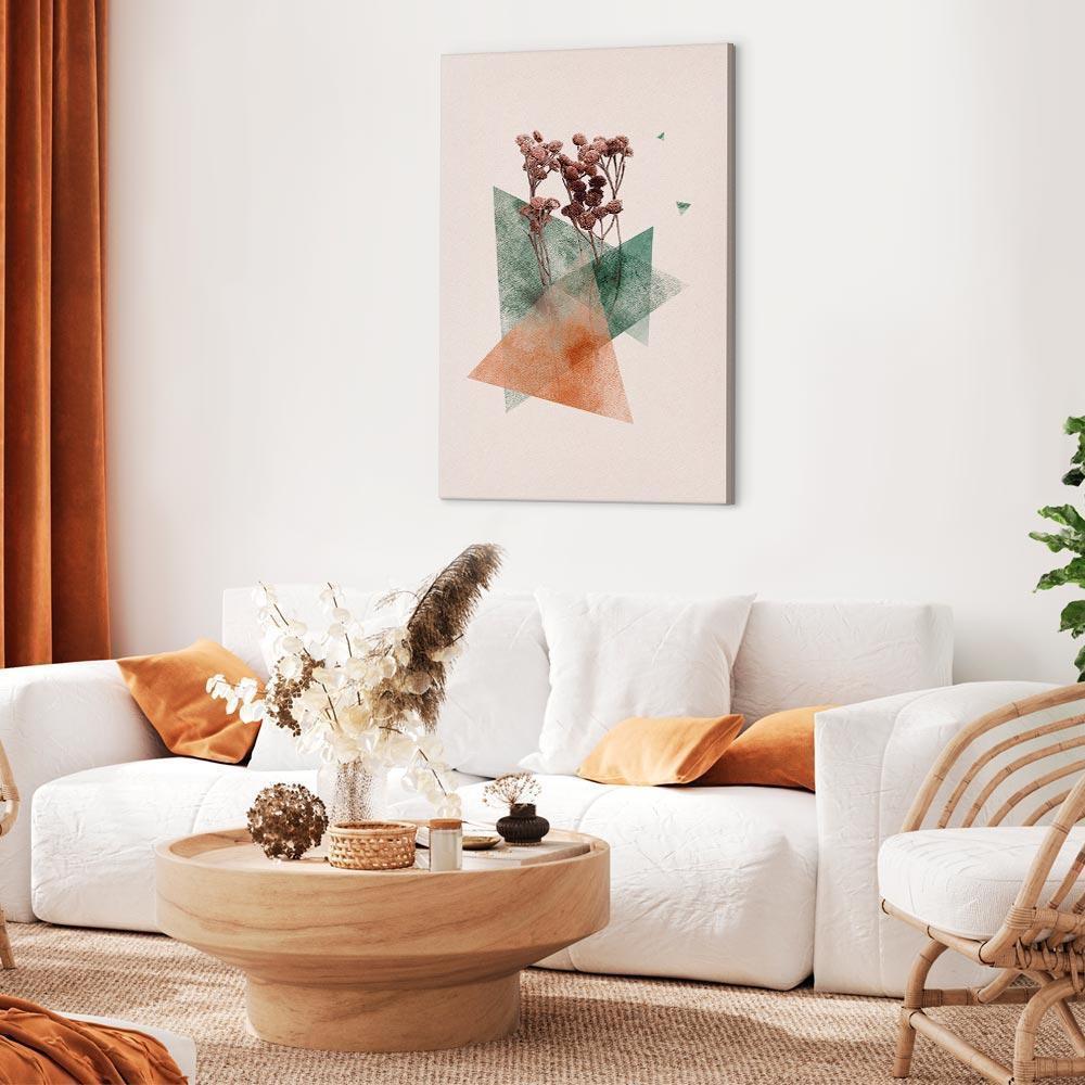 Leinwandbild - Modernist Flower (1 Part) Vertical