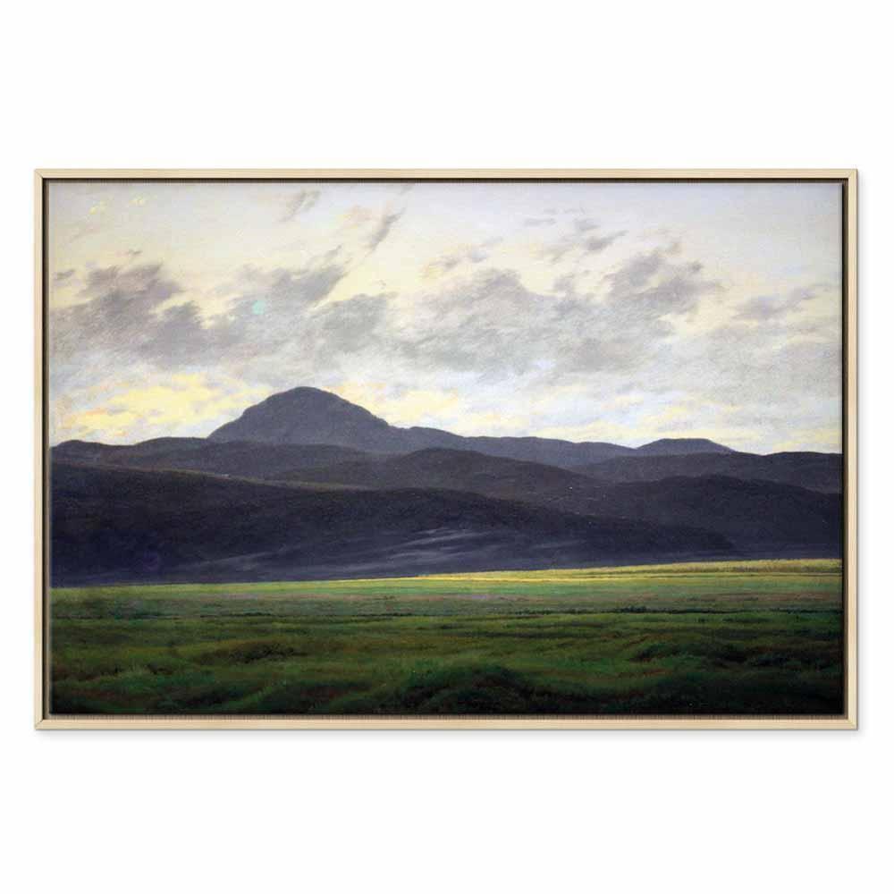 Leinwandbild - Caspar David Friedrich – Mountain Landscape in Bohemia