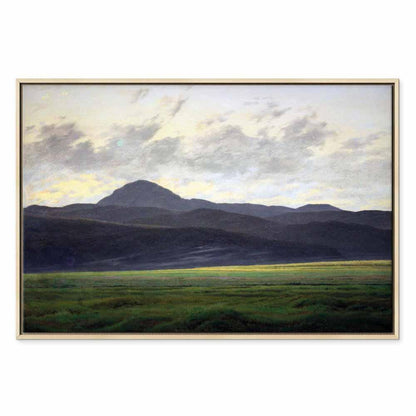 Leinwandbild - Caspar David Friedrich – Mountain Landscape in Bohemia