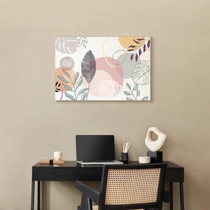 Leinwandbild - Pastel line art