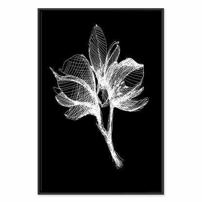 Leinwandbild - Night Flower (1 Part) Vertical