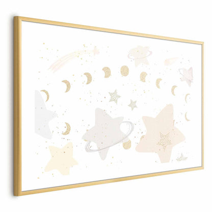 Poster - Moon and Stars