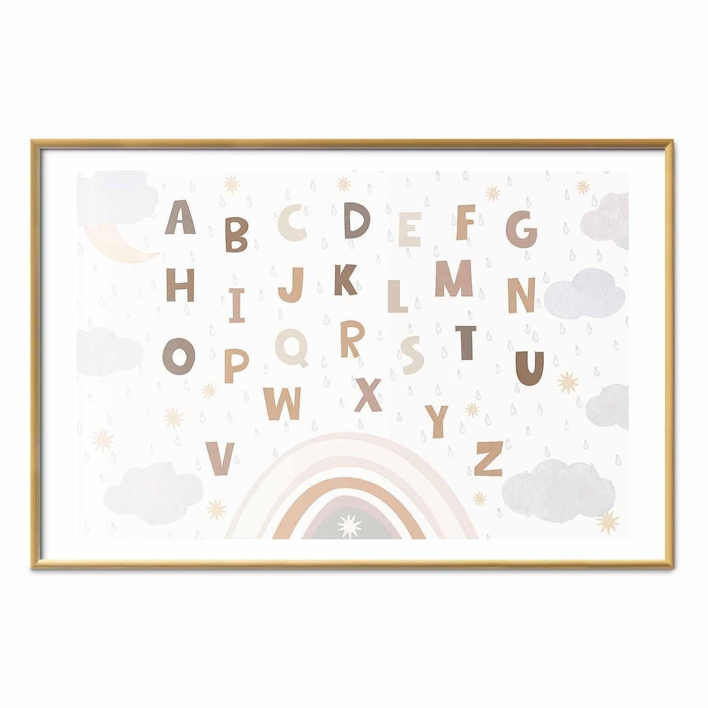 Poster - Letters in Muted Colors