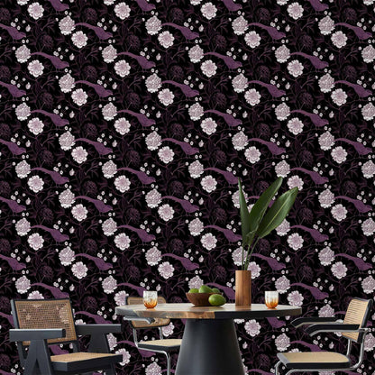 Tapete - Peonies and pheasants