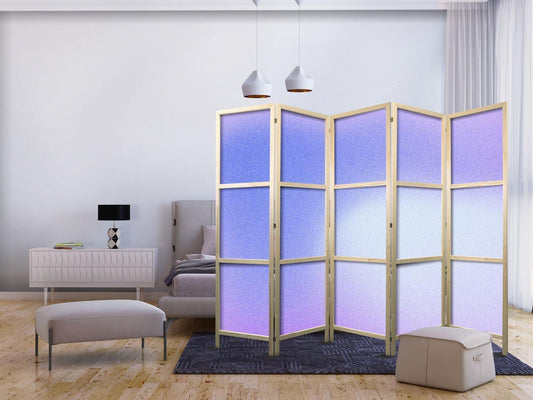Japanischer Paravent - Heather Mist - Delicate Gradient Composed of Various Shades of Violet Artgeist