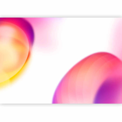 Fototapete - Abstraction - Shapes - Juicy Yellow and Violet-Pink Artgeist