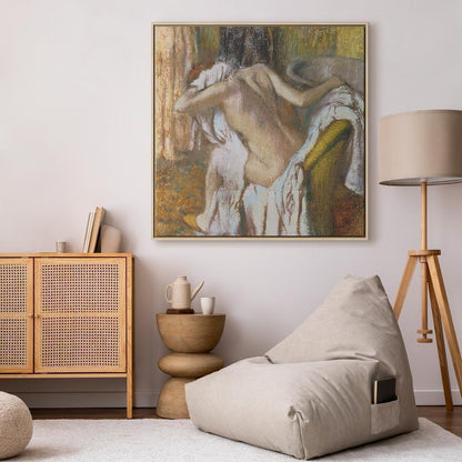 Leinwandbild - Edgar Degas – Woman drying herself