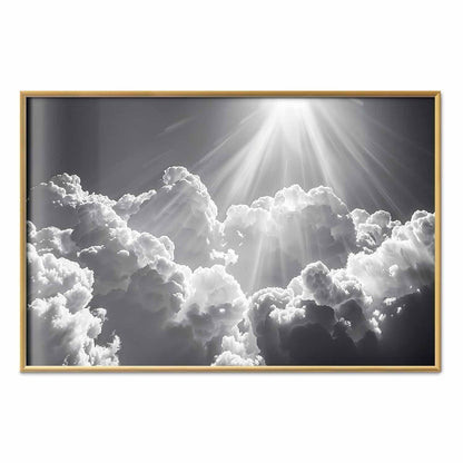 Poster - Hope in the Clouds: Inspiring Sun Rays – Awaken Emotions