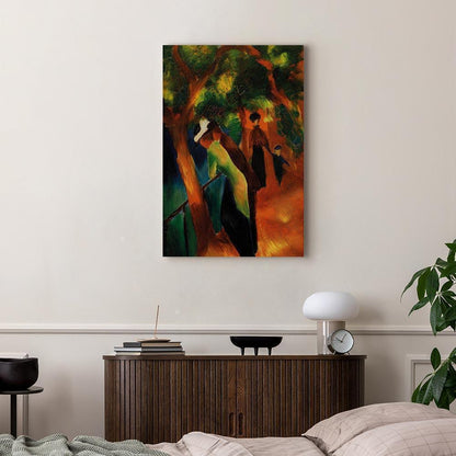 Leinwandbild - August Macke – Sunny Path