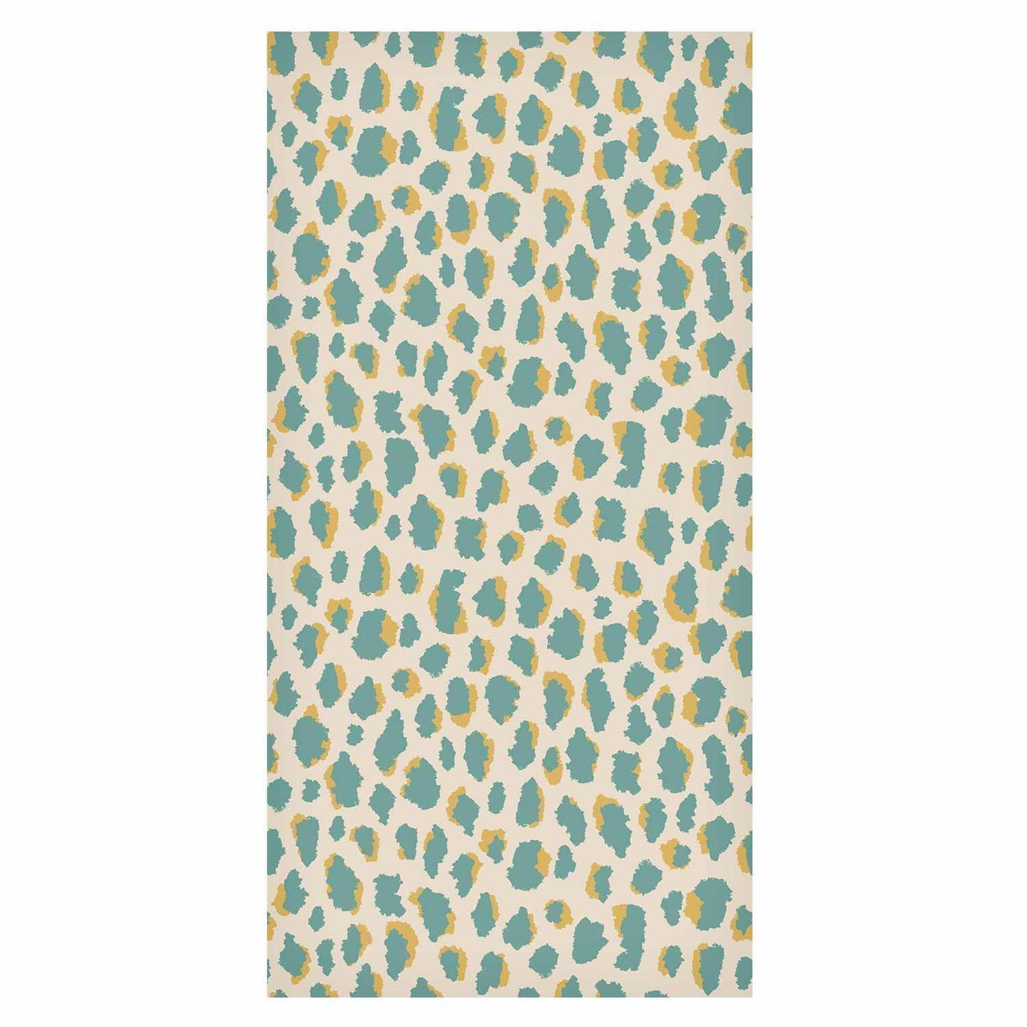 Tapete - Giraffe Pattern - animal pattern in turquoise spots on a light background