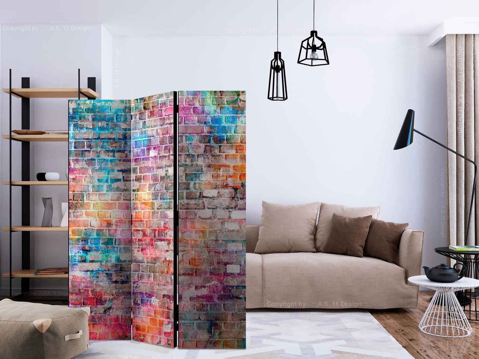 Paravent - Colourful Brick Artgeist
