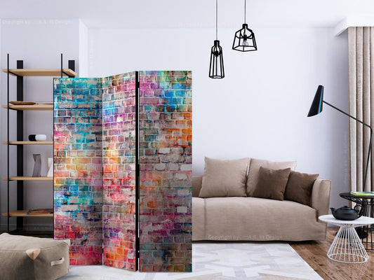 Paravent - Colourful Brick Artgeist