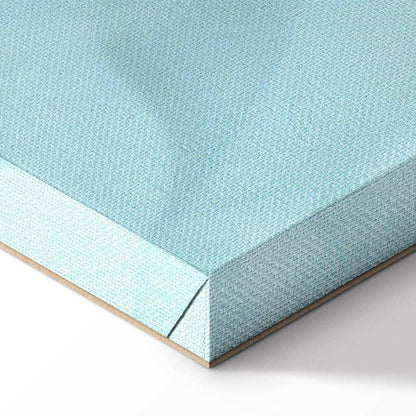 Leinwandbild - Large Leaves in Shades of Green-Mint: Botanical Motif