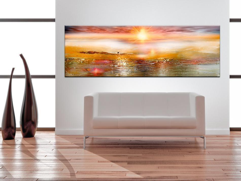 Leinwandbild - Orange Sea Artgeist