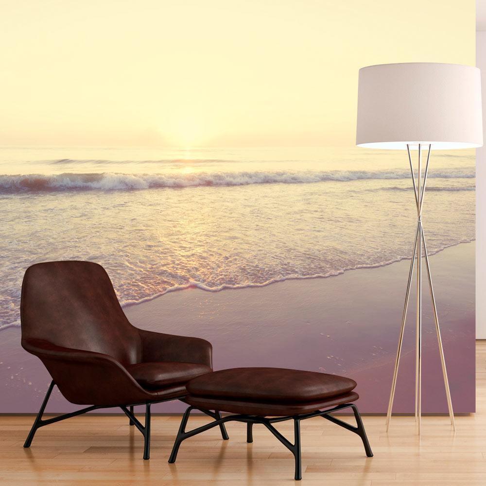 Fototapete Morgen am Strand – ruhige Strandlandschaft im Morgenlicht

