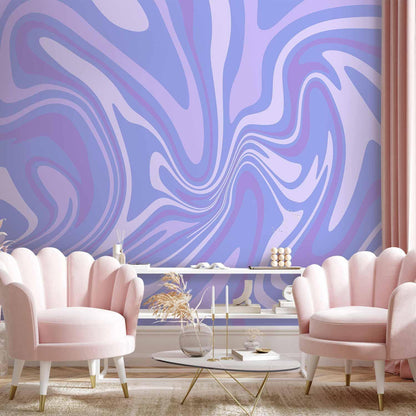 Fototapete Lila Komposition - Abstrakte Farbverläufe in Violett und Lavendel