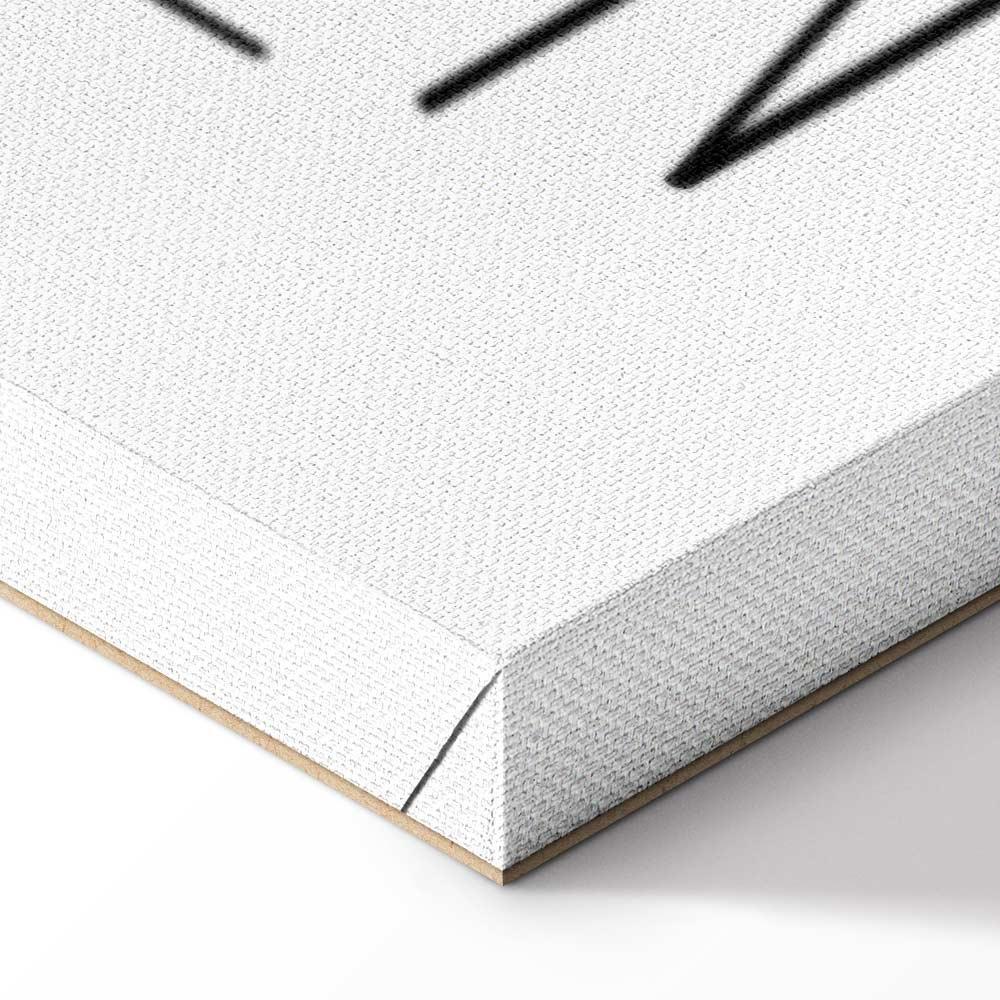 Leinwandbild - Art of Words (1-part) - Inspirational Black Text on White