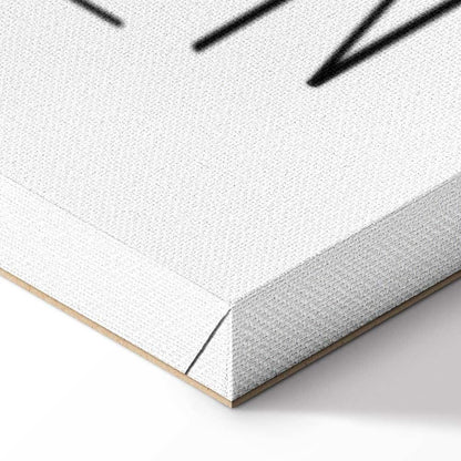 Leinwandbild - Art of Words (1-part) - Inspirational Black Text on White