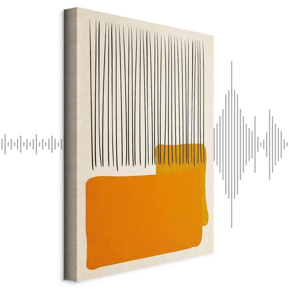 Leinwandbild - Rain on the Beach (1 Part) Vertical