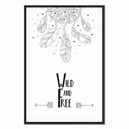 Leinwandbild - Wild and Free (1 Part) Vertical