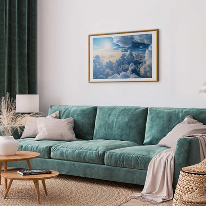 Poster - Symphony of Light: Sun and Clouds Playing Together on a Beautiful Sky