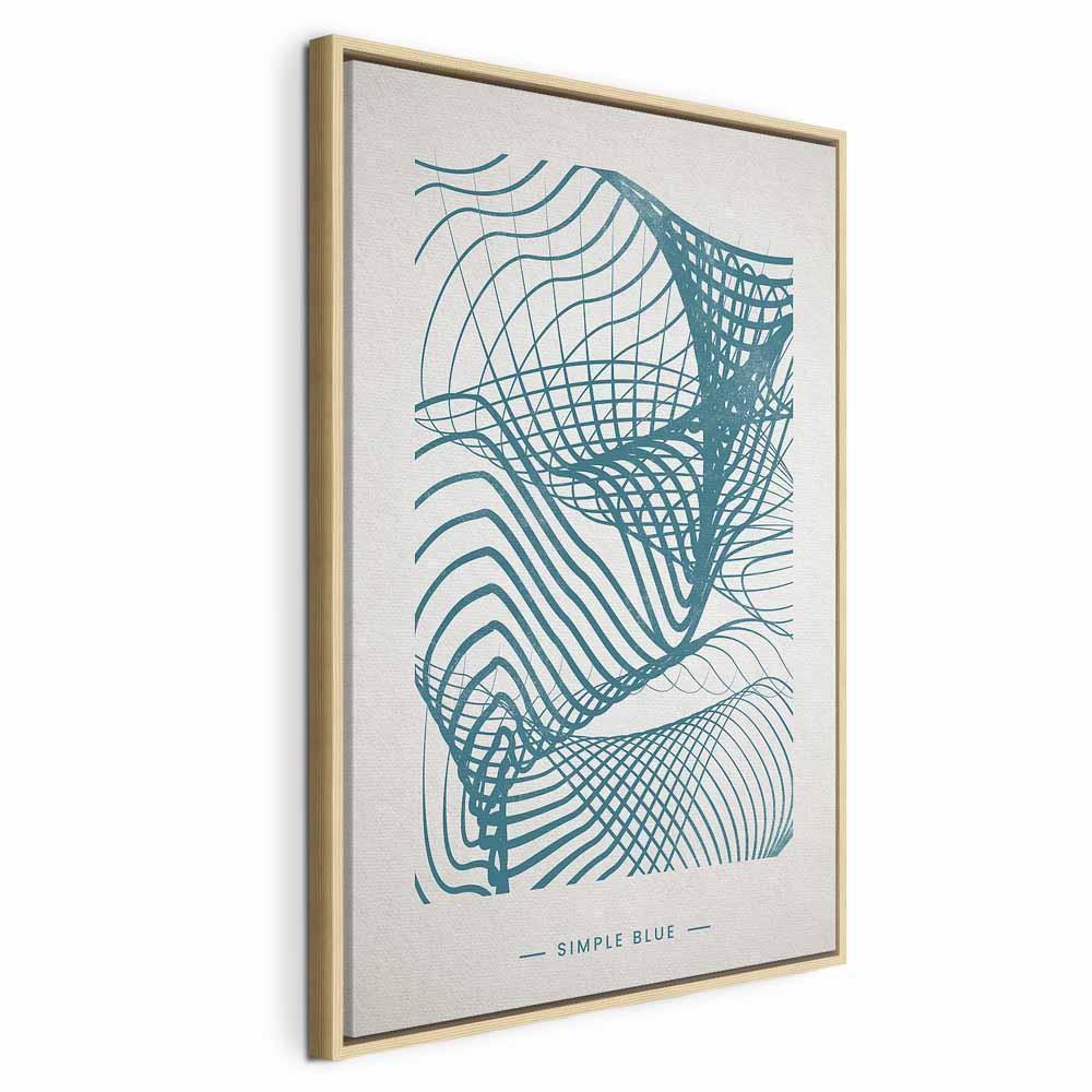 Leinwandbild - Simple Blue (1 Part) Vertical