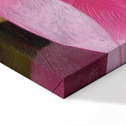 Leinwandbild - Blossom of Beauty (1-part) - Pink Peony Flower Embraced by Nature