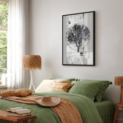 Leinwandbild - Silver Tree (1 Part) Vertical